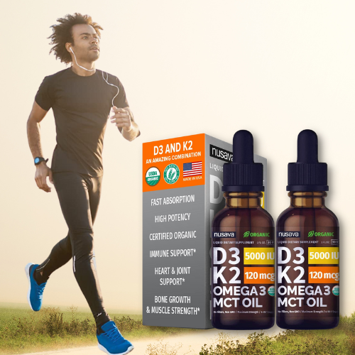 2-Pack Organic Vitamin D3 K2 Drops w MCT Oil Omega 3 as low as $19.08 After Coupon (Reg. $23.86) + Free Shipping – FAB Ratings! $9.54/ 30 mL bottle