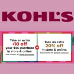 Stacking Codes at Kohl’s + Kohl’s Cash Back!