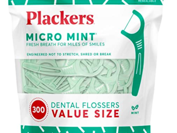 Plackers Micro mint dental floss picks, 300 count