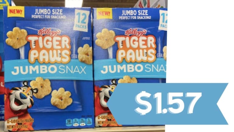 $1.57 Kellogg’s Jumbo Snax with Stacking Deals