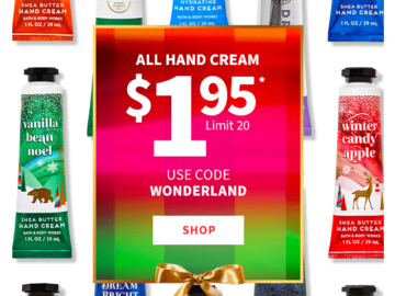 Bath & Body Works: Get hand creams for just $1.95 each!