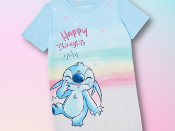 Lilo & Stitch Girls Exclusive Short Sleeve Pajama Nightgown $2 (Reg. $8.98) – Sizes 4-12!