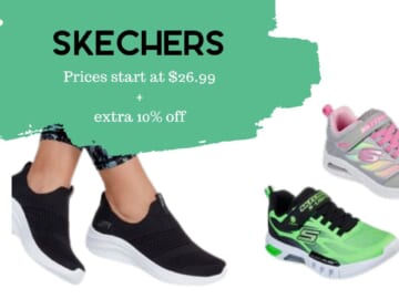 Skechers Shoes Starting at $26.99 + 10% off