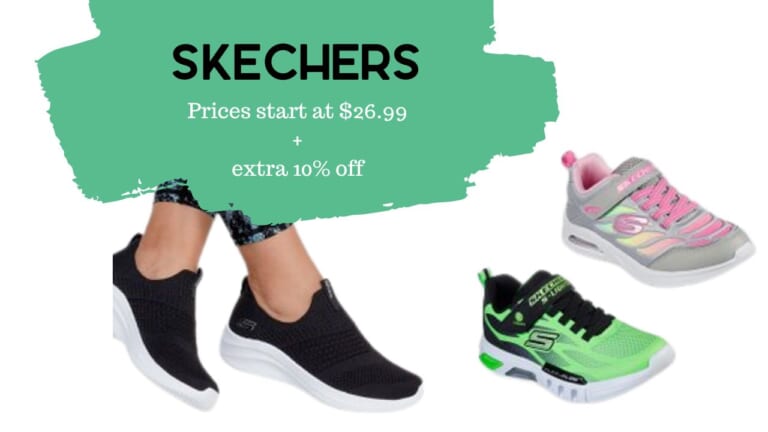 Skechers Shoes Starting at $26.99 + 10% off