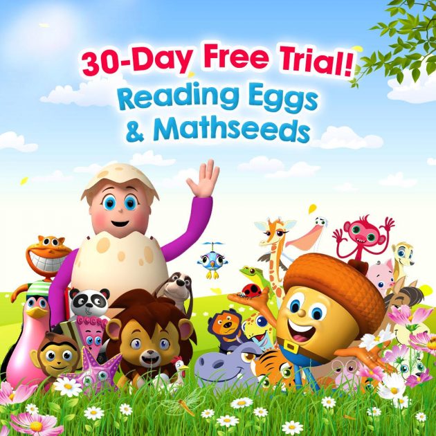 free trial of Reading Eggs app