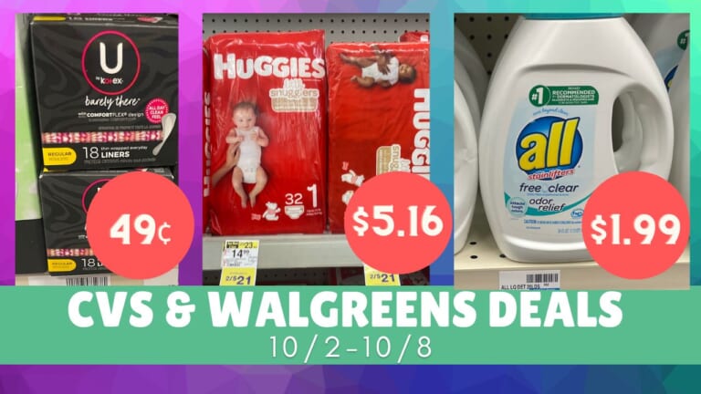 Video: Top CVS & Walgreens Deals 10/2-10/8