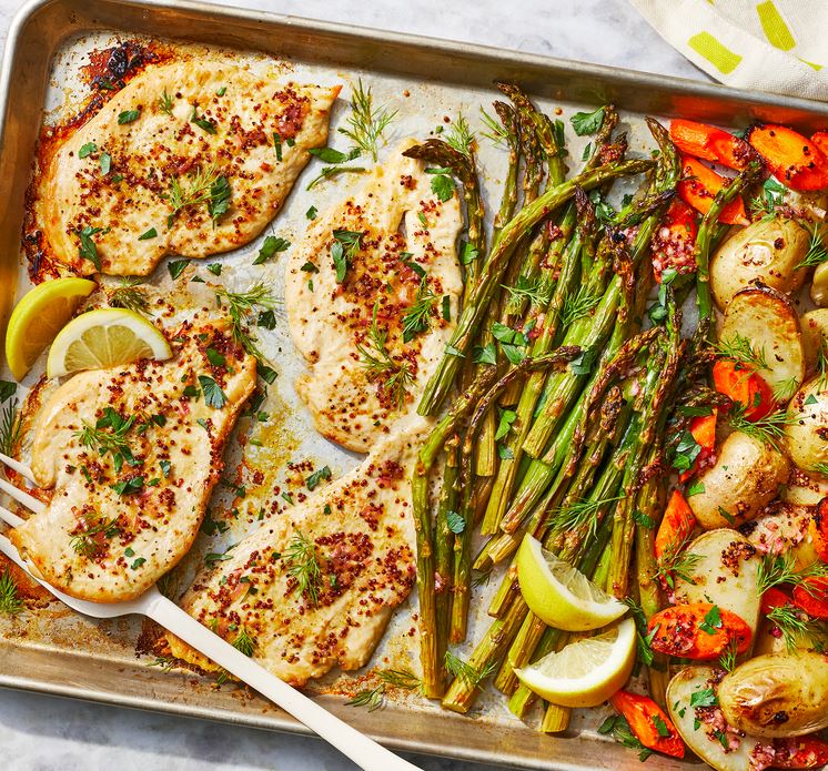 asparagus sheet pan