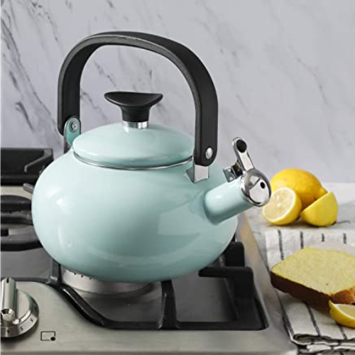 1.5 Qt. Kenmore Broadway Enamel on Steel Tea Kettle (Glacier Blue) $11.99 (Reg. $33.70) – FAB Ratings!