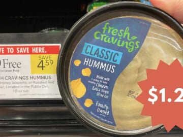 $1.29 Fresh Cravings Hummus | Publix Deal Ends Today