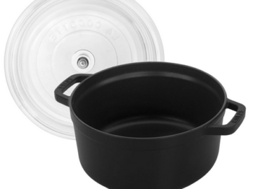 Enameled Cast Iron 4-Quart Cocotte with Glass Lid only $79.95 shipped (Reg. $386!)