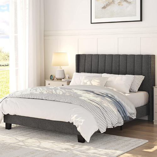 Add Style And Comfort To Your Bedroom With Yaheetech Upholstered Platform Bed Queen Size For Only $123.99 After Code + Coupon (Reg. $179.99) – FAB Ratings!