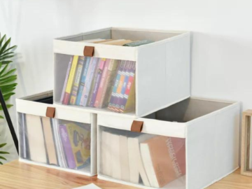 StorageWorks 3 Pack Collapsible Fabric Storage Boxes Set $13.50 (Reg. $28.99) – $4.50/Box