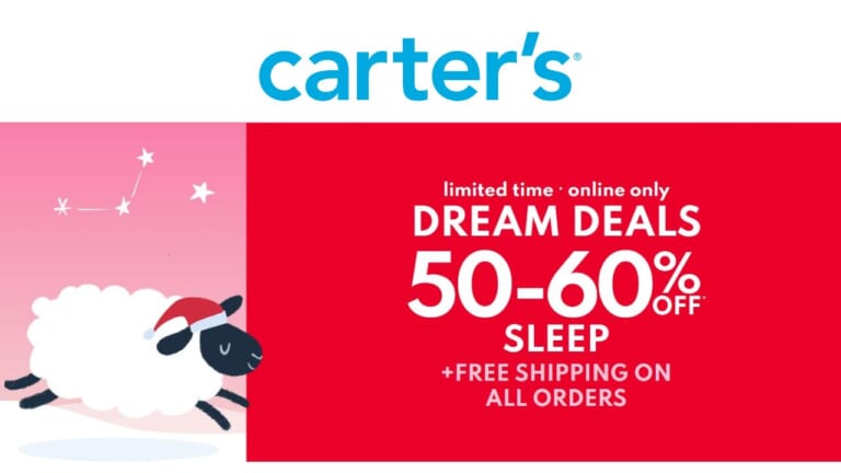 Carter’s | 50-60% off PJs + Free Shipping