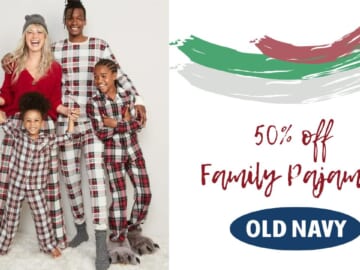 50% off Old Navy Family Pajamas