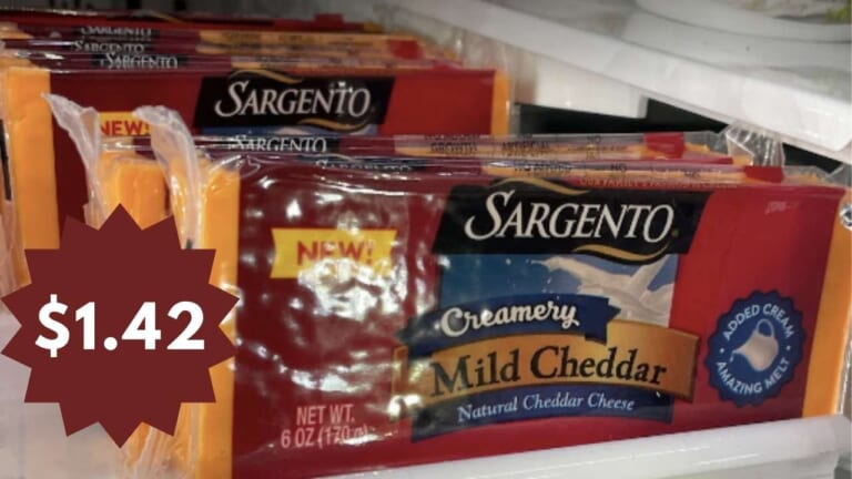 $1.42 Sargento Block Cheese with Publix eCoupon