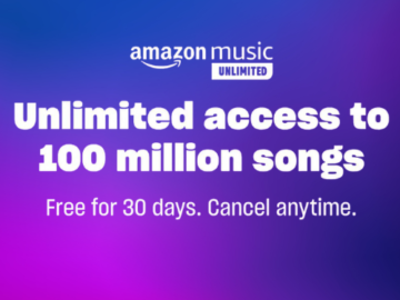 Amazon Music’s 1-Month Free Unlimited Access To 100 Million Songs!