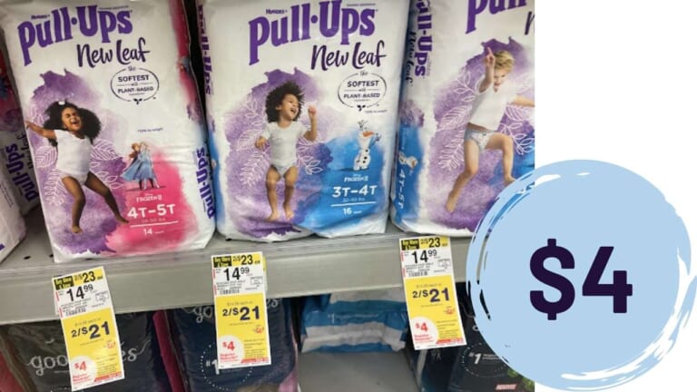 $4 Huggies New Leaf Pull-Ups at Walgreens