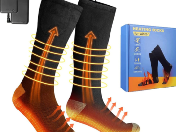 Rechargeable Heated Socks For Men And Women $19.99 After Code (Reg.$39.99) + Free Shipping