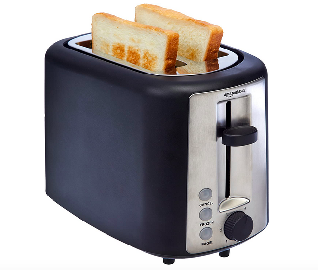 Amazon Basics 2 Slice, Extra-Wide Slot Toaster only $14.98!