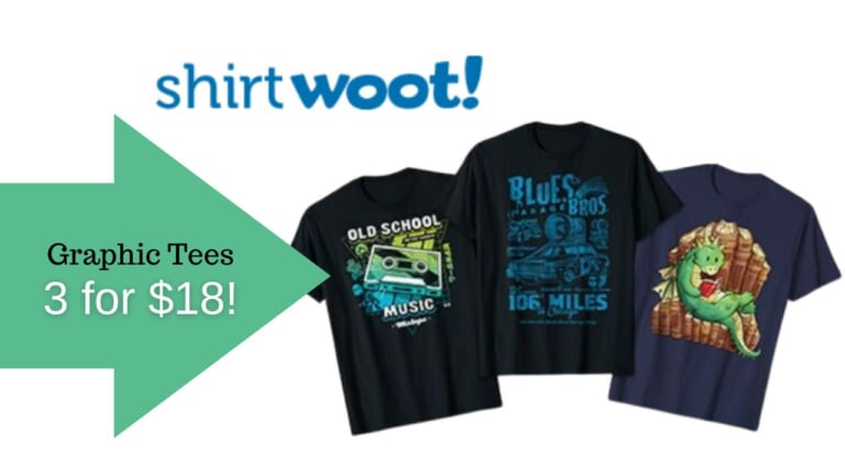 Get 3 T-Shirts for $18 at ShirtWoot!