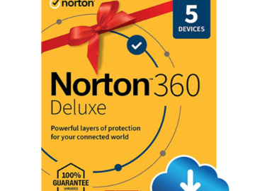 Today Only! Norton 360 Deluxe, 2023 Ready, Antivirus Software for 5 Devices with Auto Renewal $20 (Reg. $90) – 12.7K+ FAB Ratings!