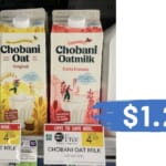 Get Chobani Oat Milk for Just $1.24 (reg. $4.99) at Publix