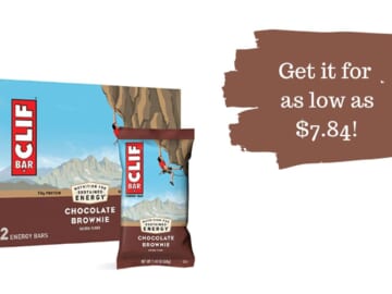 CLIF 12-Count Energy Bars As Low As $7.84