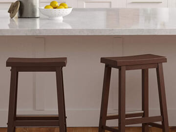 2-Count 24-inch Amazon Basics Solid Wood Walnut Finish Counter Stool $49.50 Shipped Free (Reg. $88.86) – $24.75 Each! – FAB Ratings!