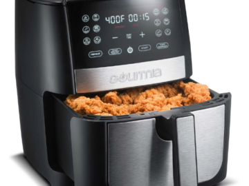 Gourmia 8 Qt Digital Air Fryer with FryForce 360 and Guided Cooking $59 Shipped Free (Reg. $99) – FAB Ratings! With 12 one-touch functions