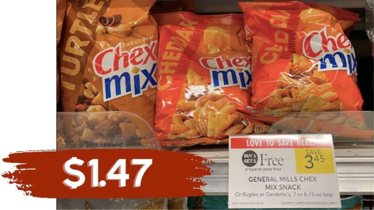 $1.47 Chex Mix, Bugles, or Gardetto’s at Publix This Week