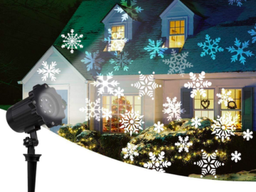 Christmas Snowflake Projector Light only $12.50!