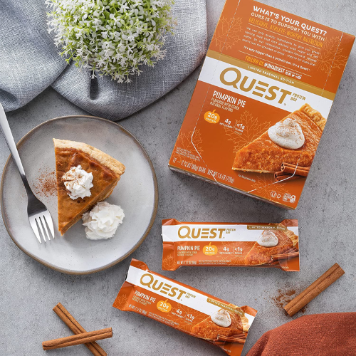 12-Count Quest Nutrition Pumpkin Pie Protein Bars as low as $20.92 After Coupon (Reg. $29.99) + Free Shipping – $1.74/bar! High Protein, Low Carb, Gluten Free