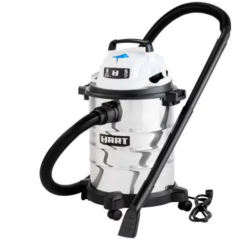 Walmart Black Friday: HART 6 Gallon Wet/Dry Vacuum with Car Cleaning Kit – $39 (Reg. $84.98)