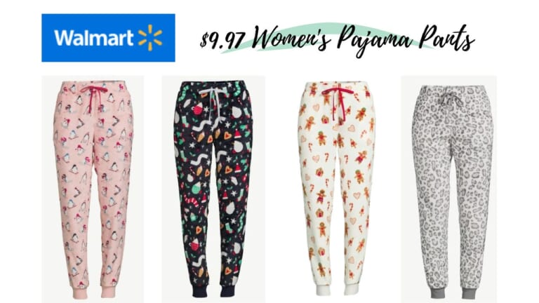 Women’s Plush Sleep Pajama Pants $9.97