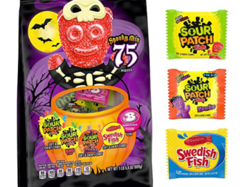 FOUR 75 Bags SOUR PATCH KIDS Original, Variety Pack as low as $6.70 EACH 75-Count Pack After Coupon (Reg. $10.08) + Free Shipping – 10¢/Bag – Buy 4, Save 5% – Clearance!