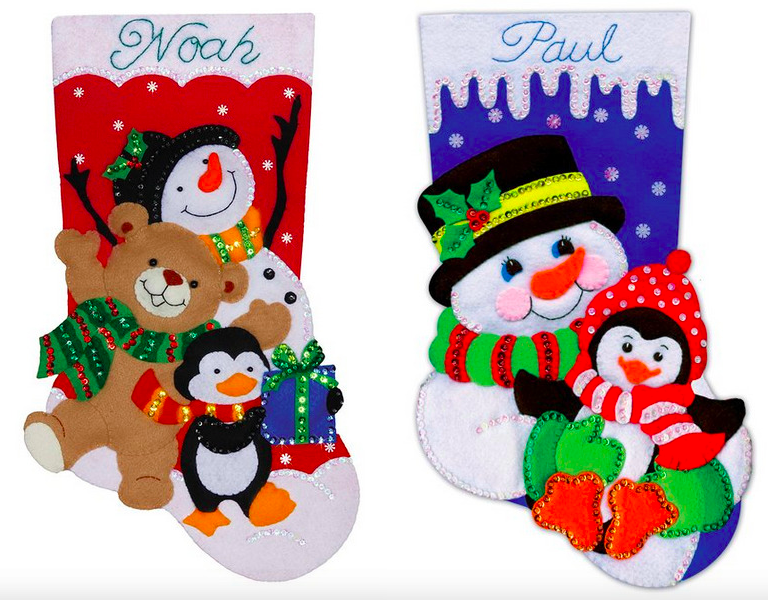 Design Works Felt Stocking Kits only $12.99 + shipping!