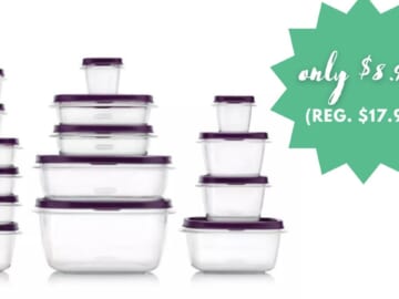 Rubbermaid 30-Piece Food Storage $9 (reg. $18)