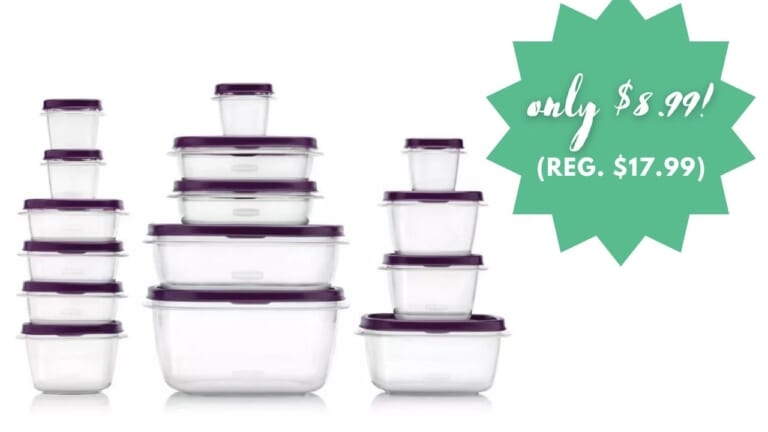 Rubbermaid 30-Piece Food Storage $9 (reg. $18)