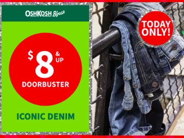 *HOT* Carter’s & OshKosh B’gosh: Kid’s Iconic Denim only $8 today!