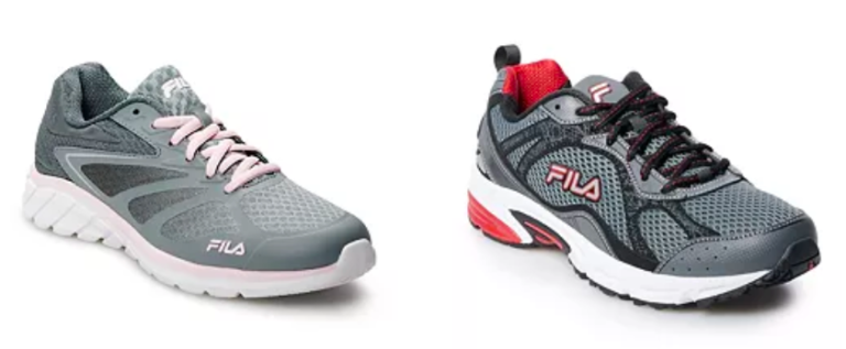 FILA Men’s & Women’s Running Shoes only $16.99 at Kohl’s!