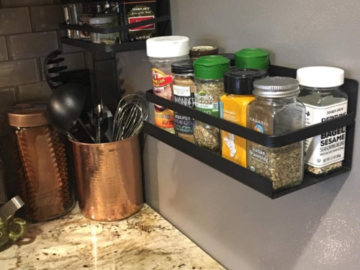 Keep Spices Within Reach With This 2-Pack Magnetic Spice Rack Organizer For Only $12.27 After Code (Reg. $37.59) – $6.14 each!