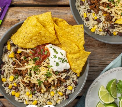 tex mex rice bowl