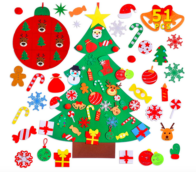 DIY Felt Christmas Tree Set only $10.07!