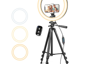 12” Ring Light with Stand and Phone Holder $10 After Code (Reg. $29.99) – FAB Ratings!