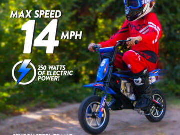 M8TRIX 24V Electric Dirt Bike $248 Shipped Free (Reg. $298) – Toy Motorcycle for Kids and Teens