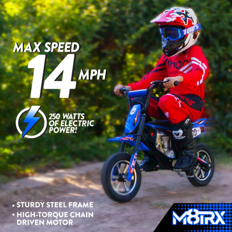 M8TRIX 24V Electric Dirt Bike $248 Shipped Free (Reg. $298) – Toy Motorcycle for Kids and Teens