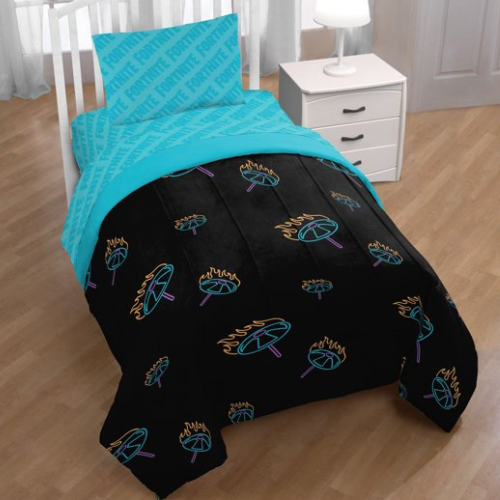 Fortnite Neon Lights Kids Twin Bed-in-a-bag Set $19.98 (Reg. $39.97) – FAB Gift for all children who love Fortnite!