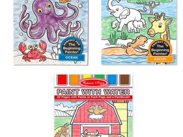 Melissa & Doug Paint With Water Activity Books Set only $8.92!