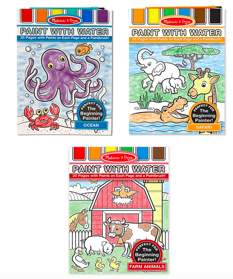 Melissa & Doug Paint With Water Activity Books Set only $8.92!