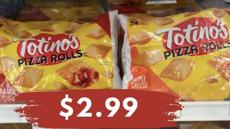 50-ct. Totino’s Pizza Rolls for $2.99 (reg. $6.98)